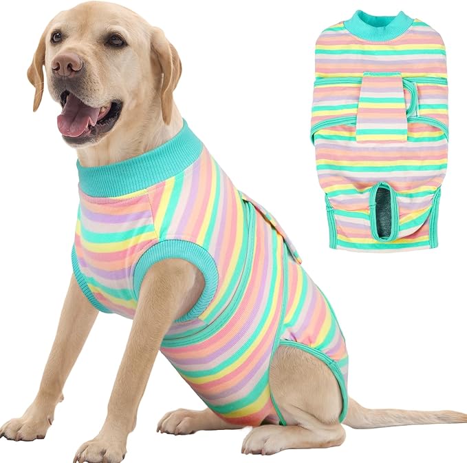 FUAMEY Recovery Suit for Dogs After Surgery, Soft Breathable Dog Bodysuit by FUAMEY