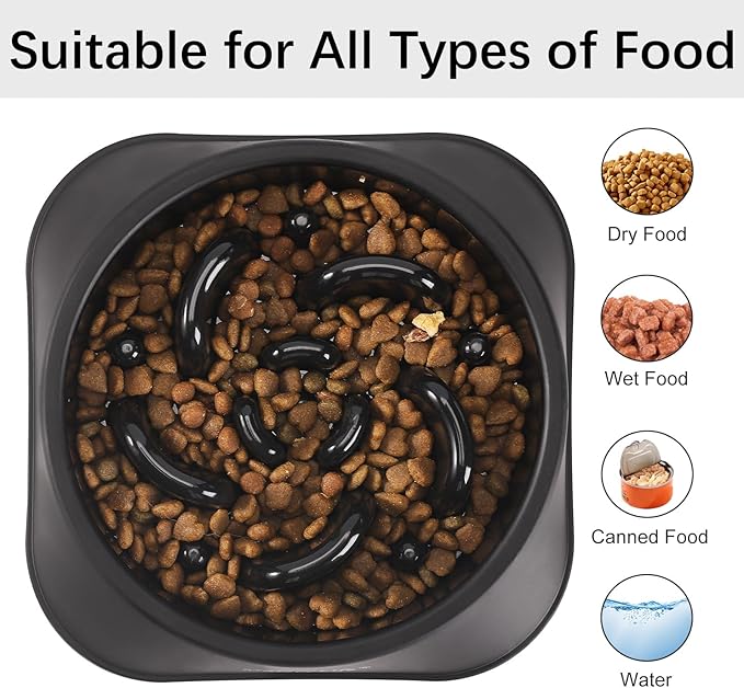 MateeyLife Slow Feeder Dog Bowls, Anti-Choking Puzzle Dog Food Bowls, Anti-Slip - Image 6