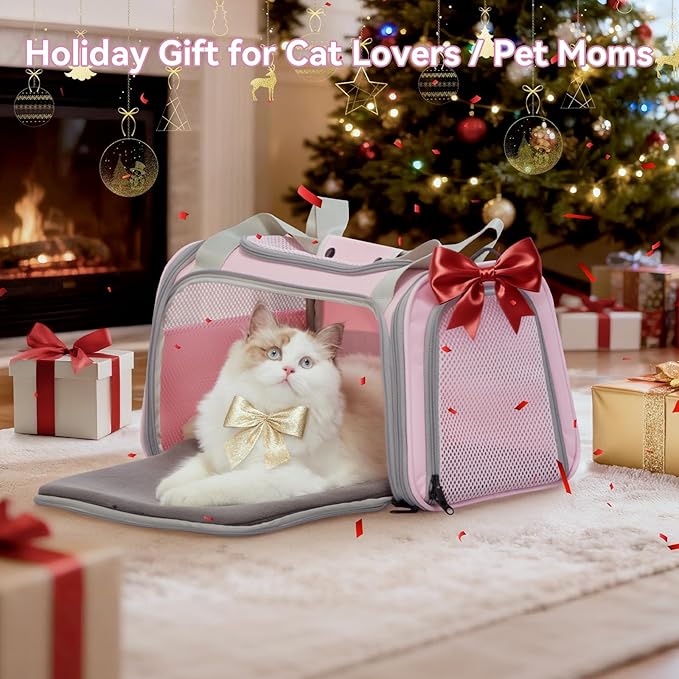 Airline Approved Cat Carrier 17.5×10.5×10.5 in, Escape-Proof Design - Image 7