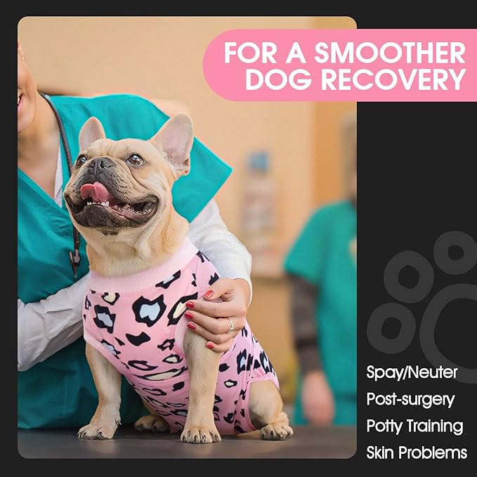FUAMEY Recovery Suit for Dogs After Surgery, Soft Breathable Dog Bodysuit - Image 3