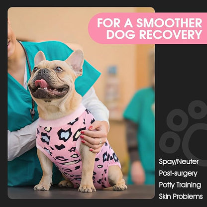 FUAMEY Recovery Suit for Dogs After Surgery, Soft Breathable Dog Bodysuit - Image 3