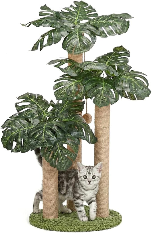 LEMONDA 31.5Inch Cat Scratching Post, Cat Scratcher Tree by LEMONDA