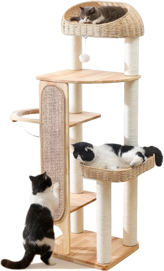 59-inch Cat Tree，Cat Tower by ZonoriaZephyria