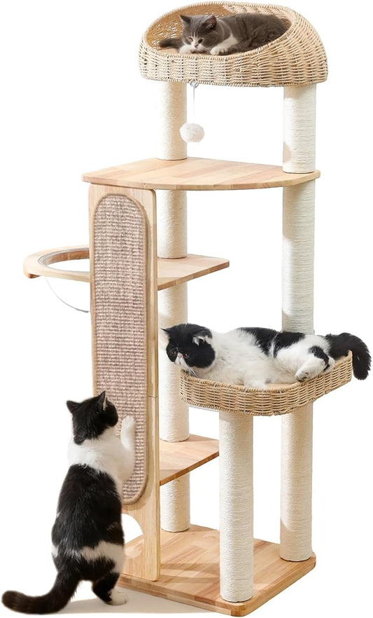 59-inch Cat Tree，Cat Tower by ZonoriaZephyria