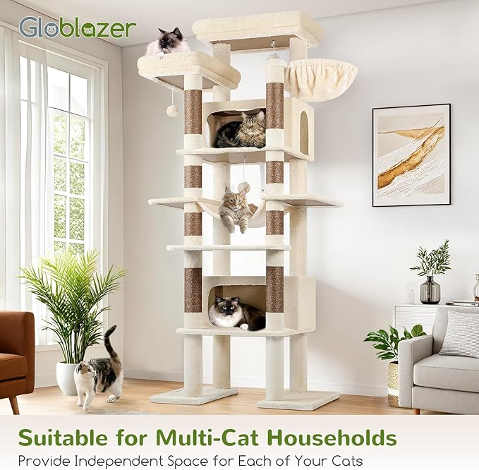Globlazer XXL Giant Cat Tree, 83 Inch Heavy Duty Tall Cat Tower - Image 5