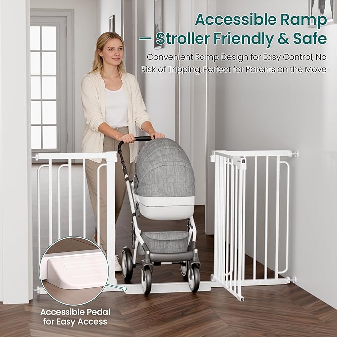 Cumbor 30.4-56.8" Extra Wide Baby Gate - Image 5