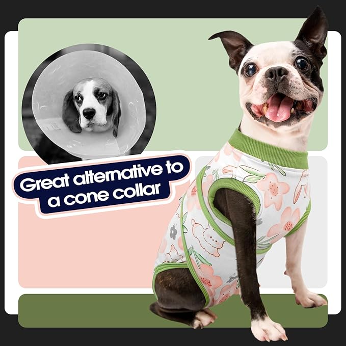 FUAMEY Dog Recovery Suit Male, Dogs Surgery Neuter Suits Puppy Spay Shirts - Image 4