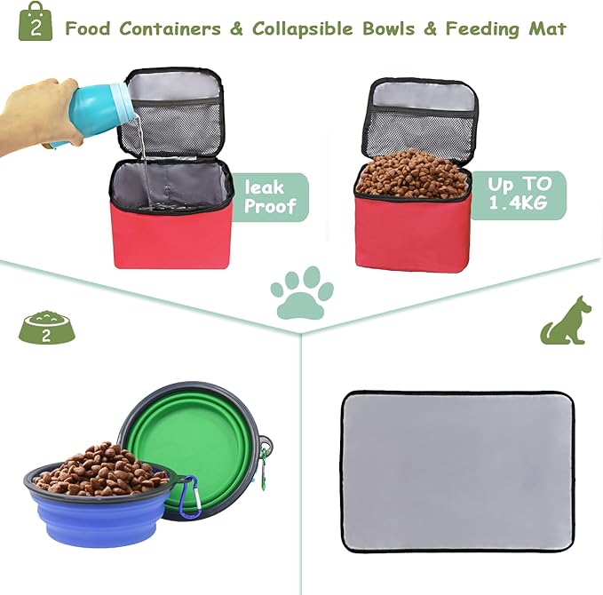 WOLT Dog Travel Bag Dog Bag for Traveling and Supplies - Image 4