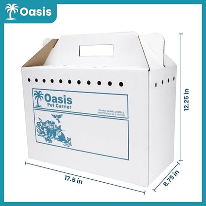 Disposable Cardboard Pet Carrier 12/Case | Sturdy Corrugated Cardboard Carrier - Image 4