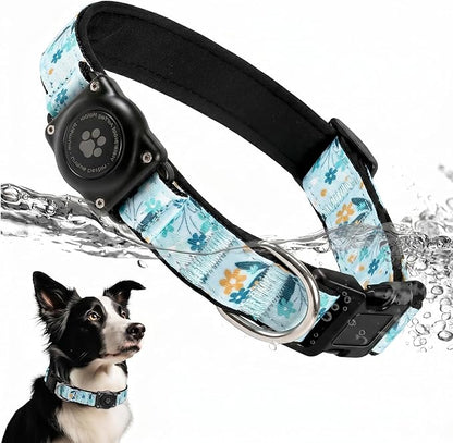 Upgraded AirTag Dog Collar, IP68 Waterproof Air Tag Dog Collar Holder, by FURRIGO