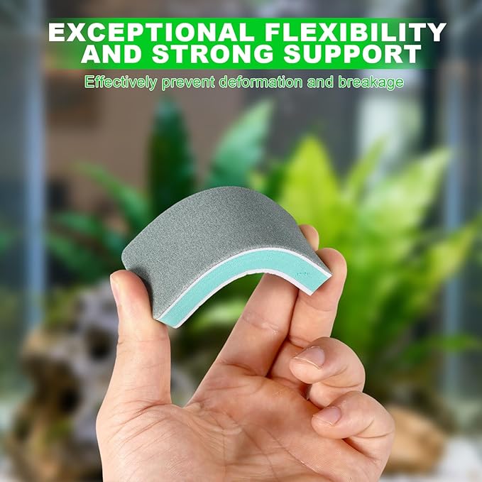 6pcs Fish Tank Cleaning Tools, Double-Sided EVA Aquarium Sponge Brush Glass - Image 3