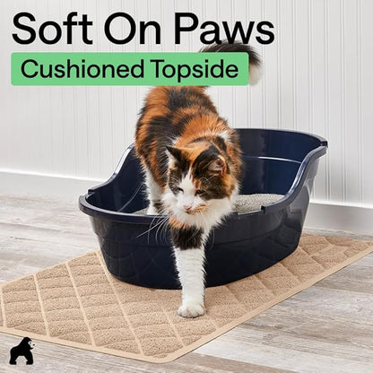 GORILLA GRIP Cat Litter Box Mat, Cushioned Coil Mesh Litter Trapping Mats - Image 8