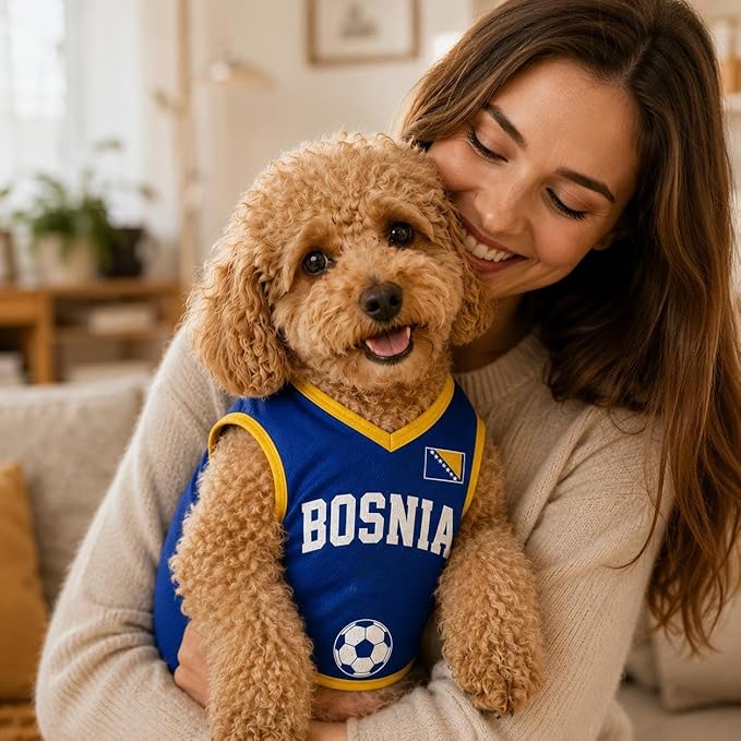 V-DECORPARKS Dog Jersey Custom Name Number, Pets Soccer Jersey - Image 2