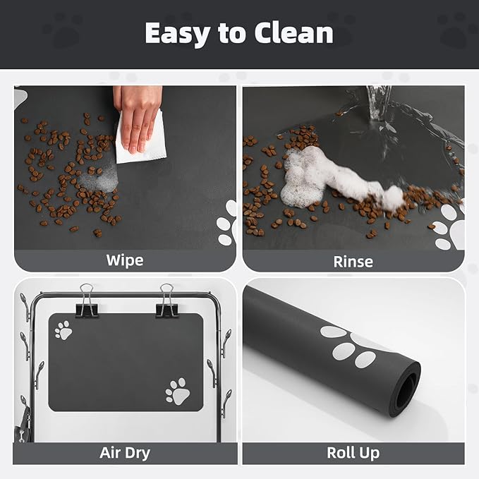 PADOOR Pet Feeding Mat-Absorbent Dog Mat - Image 4