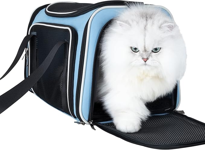 Cats Voluntarily Enter Carrier. Stress-Free Vet Visit, Veterinarian-Approved by petisfam