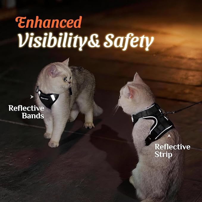 Dooradar Cat Harness and Leash Set, Escape Proof Soft - Image 6