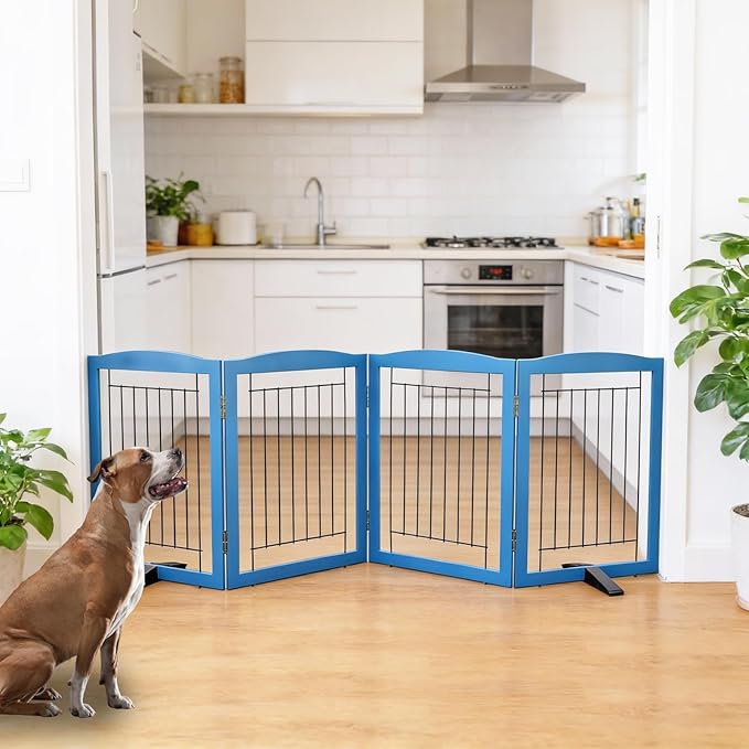 ZJSF Freestanding Dog Fence Indoor, Foldable Dog Gate - Image 2