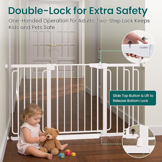 Cumbor 30.4-56.8" Extra Wide Baby Gate - Image 3