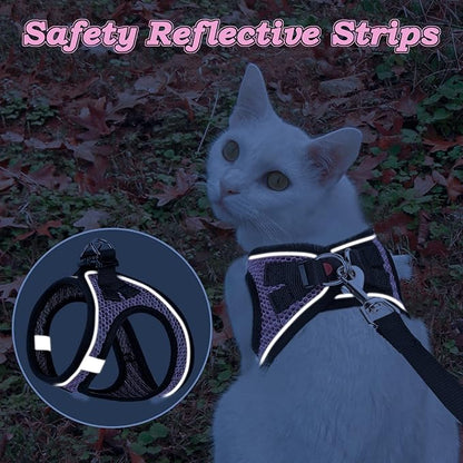 Cat Harness and Leash for Walking Escape Proof, Adjustable Kitten Vest Harness - Image 5
