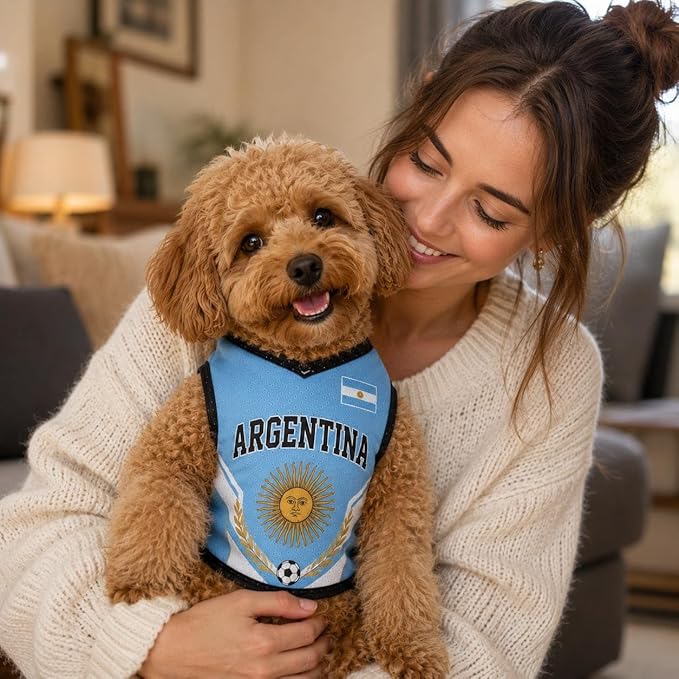 V-DECORPARKS Dog Jersey Custom Name Number, Pets Soccer Jersey - Image 2