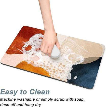 Rnivvi Dog Food Mat, Cute Anti-Slip Rubber Pet Feeding Rug Protect Floors - Image 5