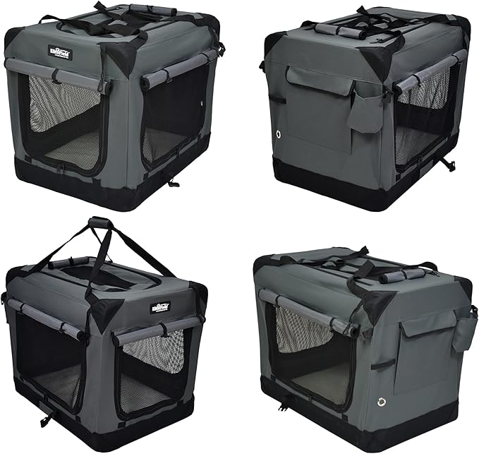 EliteField 4-Door Folding Soft Dog Crate - Image 5