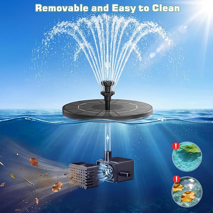 AISITIN Solar Fountain with 3.5 W Solar Panel, Solar Fountain - Image 9