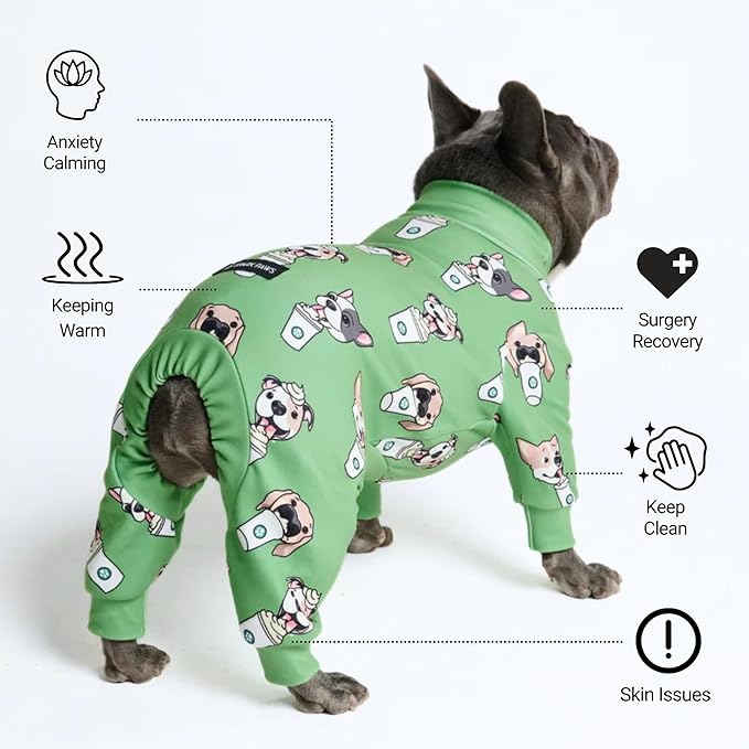 Spark Paws Dog Pajama, Dog Recovery Suit Male, Ultra-Soft and 4-Way Stretch - Image 3