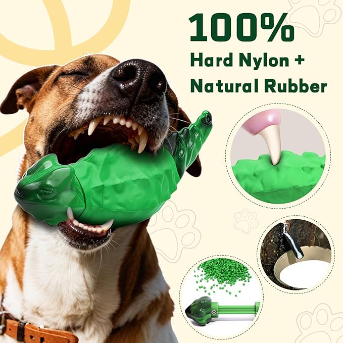 Dog Chew Toys for Aggressive Chewers, Indestructible Lizard Shape Tough Dog Toy - Image 3