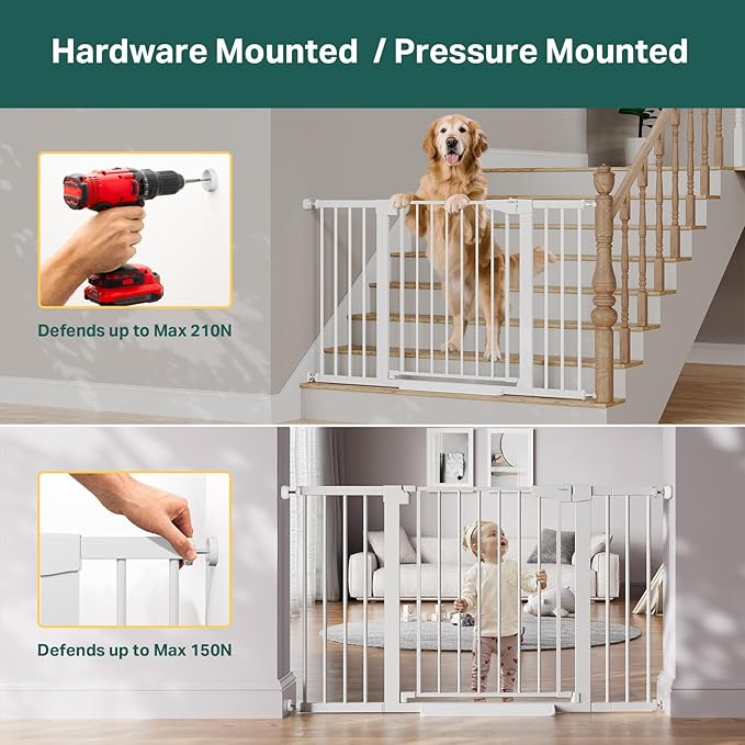 Cumbor 2 Pack 29.7-51.5" Extra Wide Baby Gate - Image 7