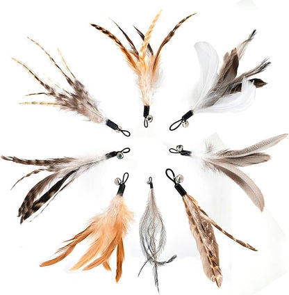 miwoowim Natural unstained Feathers, Cat Feathers Refill - Image 4