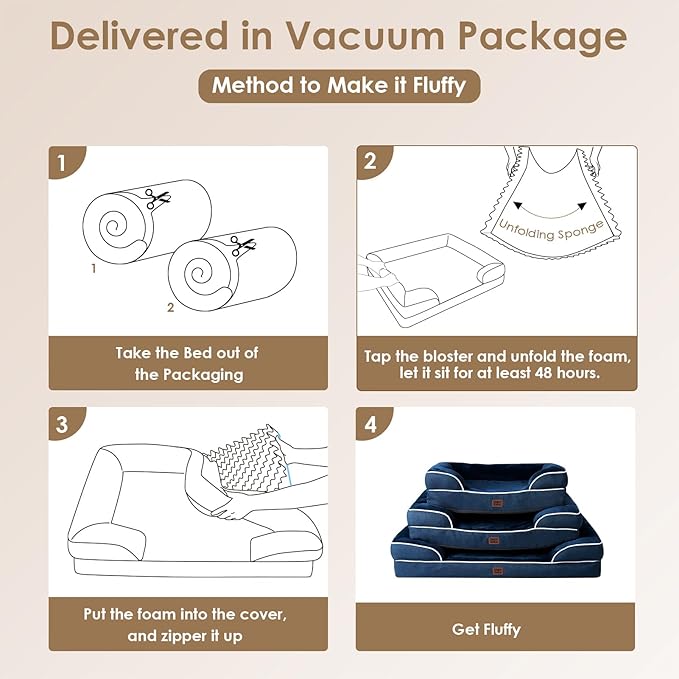 EHEYCIGA Orthopedic Dog Bed for Small Dogs, Waterproof Memory Foam Small Dog - Image 7