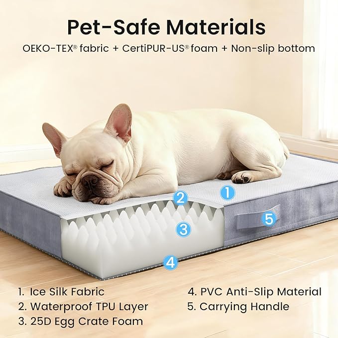 OhGeni Orthopedic Cooling Dog Bed - Image 5