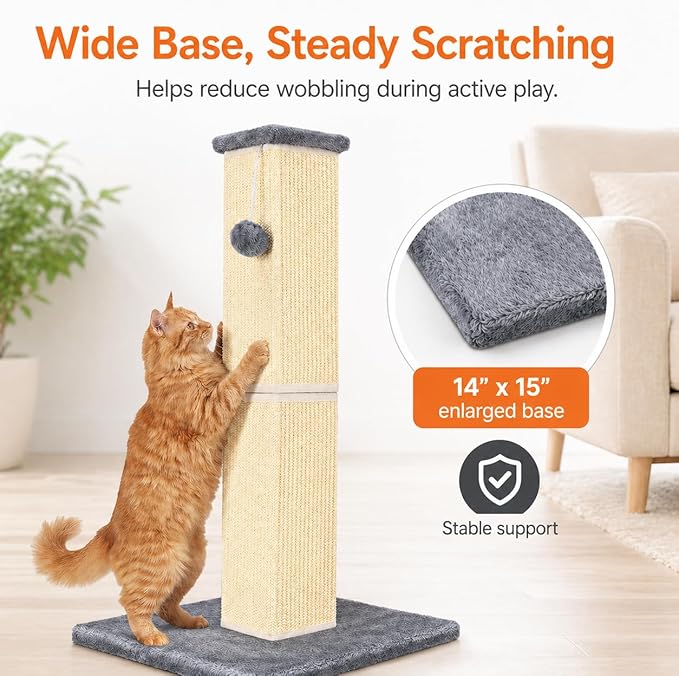 Cat Scratching Post for Large Indoor Cats & Kittens, Cat Scratcher - Image 3