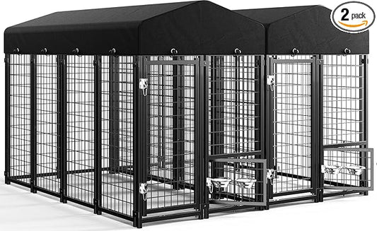 Sino Luban 2PCS Outdoor Dog Kennel Outside Run by SINOLUBAN