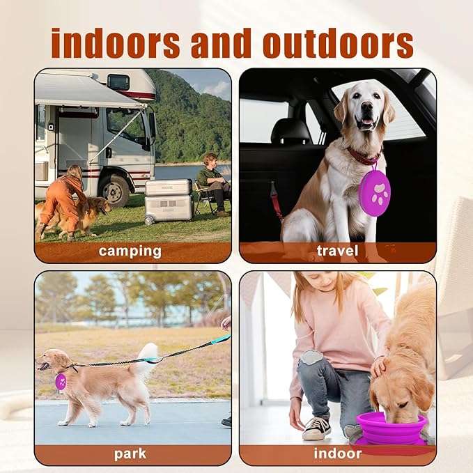 Collapsible Dog Bowls, 2-in-1 Silicone Pet Food and Water Bowl - Image 7