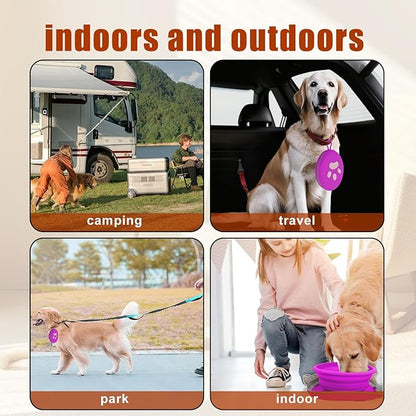Collapsible Dog Bowls, 2-in-1 Silicone Pet Food and Water Bowl - Image 7