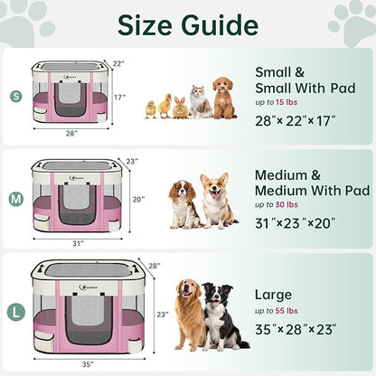 Dog Playpen, Cat Pet Puppy Pen, Portable Playpens - Image 2