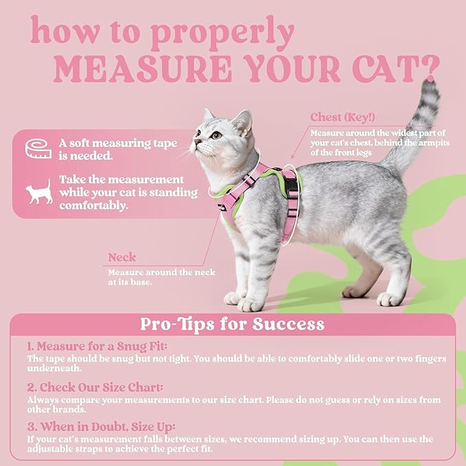 rabbitgoo Cat Harness and Leash Set, Escape Proof Vest Harness - Image 2