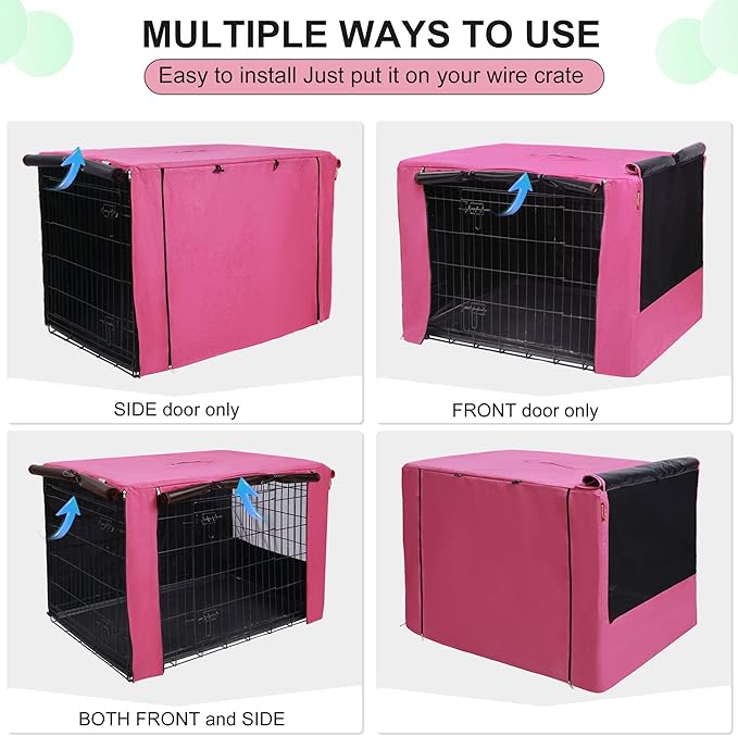 HiCaptain Breathable Dog Crate Cover 36 Inch, Durable Heavy Duty Kennel Cover - Image 7
