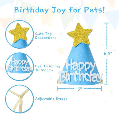 Dog Birthday Party Decoration, Pet Birthday Bandana Set - Image 3