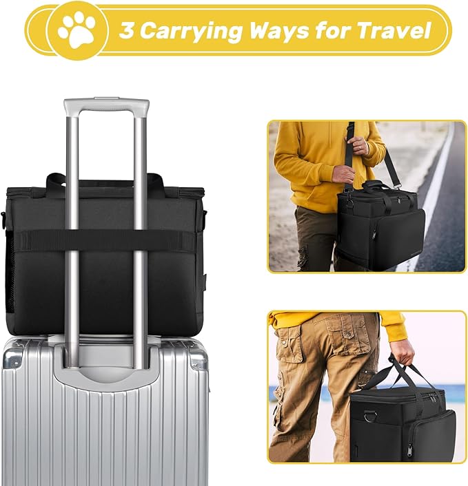 6 Set Dog Travel Bag, Large Pet Travel Kit - Image 6