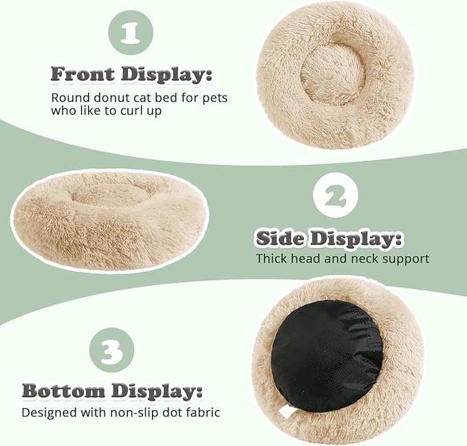 JOLLYVOGUE Dog & Cat Bed, Calming Anti-Anxiety Pet Bed - Image 4