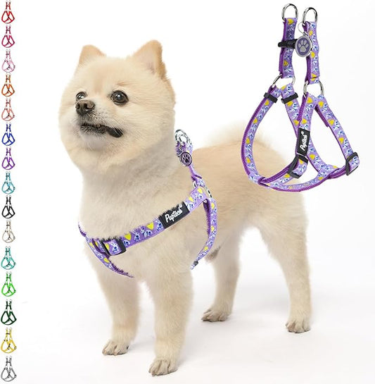 PUPTECK No Pull Easter Dog Harness Soft Adjustable Basic Nylon Step in Puppy by PUPTECK