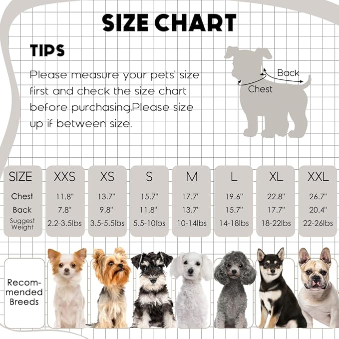 2 Pack Dog Sweaters for Small Dogs Girl Boy Winter Fleece Clothes Warm Soft Dog - Image 6