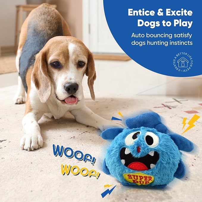 Petbobi Interactive Dog Toys Ball, USB Rechargeable Moving Dog Toy - Image 3