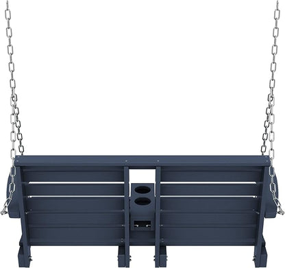 KINGYES Outdoor Hanging Porch Swing, 2 Seat Patio Swing Recliner - Image 8