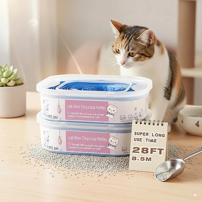 8 Pack 28FT Cat Litter Refill Cartridge, Compatible - Image 6