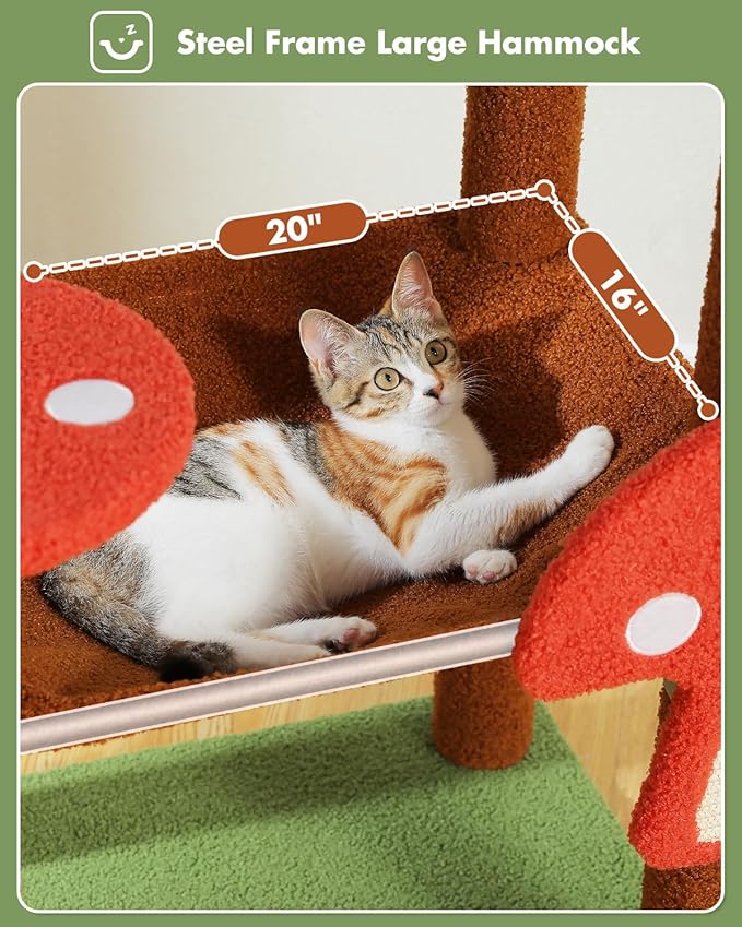 MUTTROS Mushroom Cat Tree Tower - Image 3