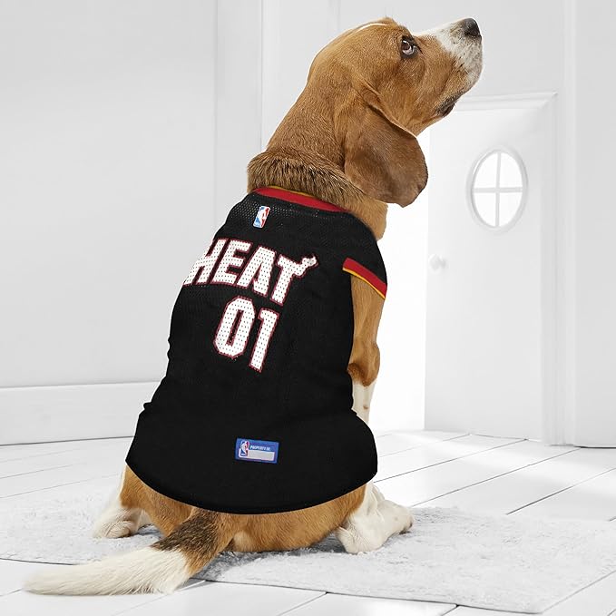 Pets First HEA-4047-XS Miami Heat Basketball Mesh Jersey - Image 3